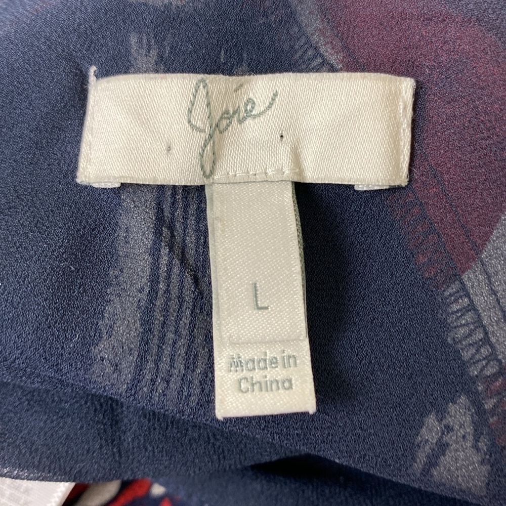 Joie Braewin Silk Popover Maxi Dress, Size Large. - Picture 9 of 11